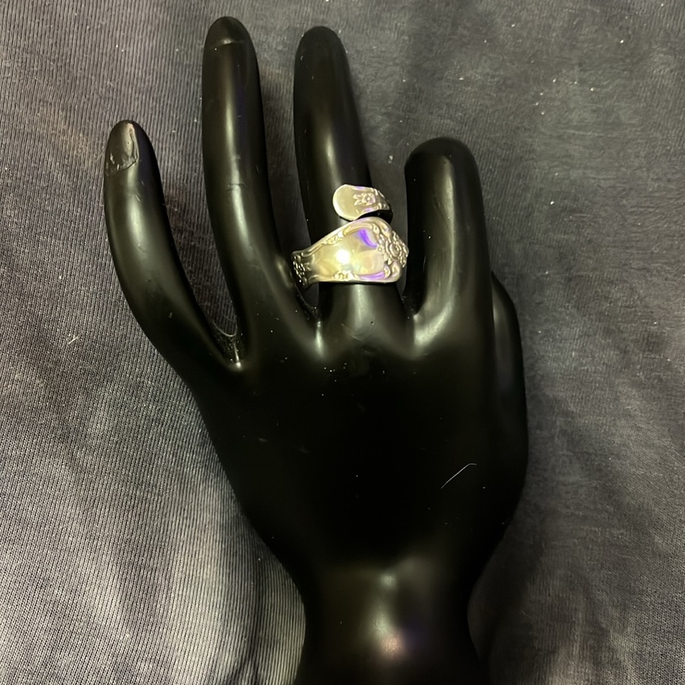 WMA Rogers Oneida LTD Vintage Spoon Ring Flatware Silverware Silver Plated Ring - Picture 10 of 17